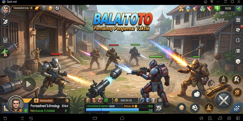 Screenshot BALAITOTO dengan gameplay strategi yang intens.