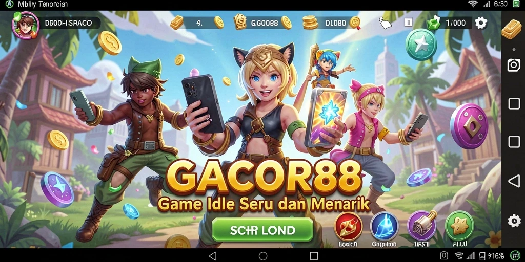 Tampilan gameplay GACOR88 yang menarik dan menghibur.