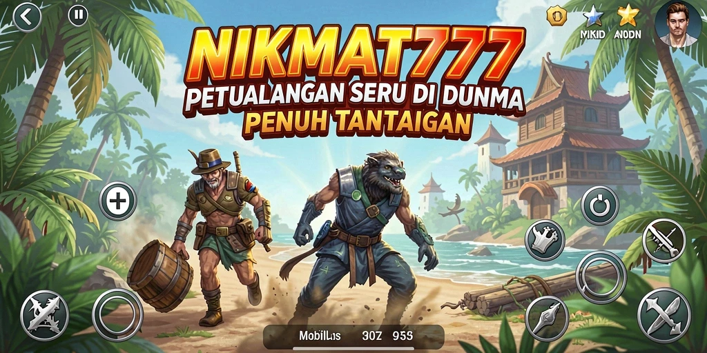 Tampilan gameplay seru di NIKMAT777 dengan berbagai petualangan menantang.