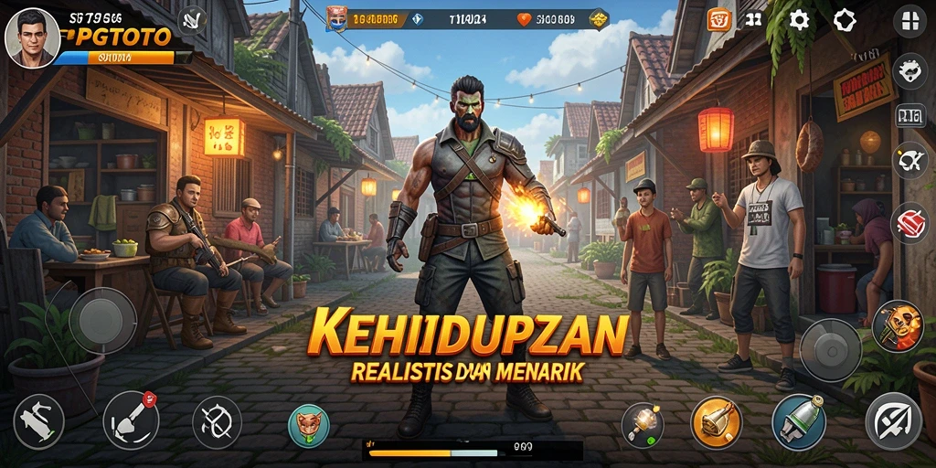 Tampilan gameplay PGTOTO menunjukkan interaksi karakter yang menarik.