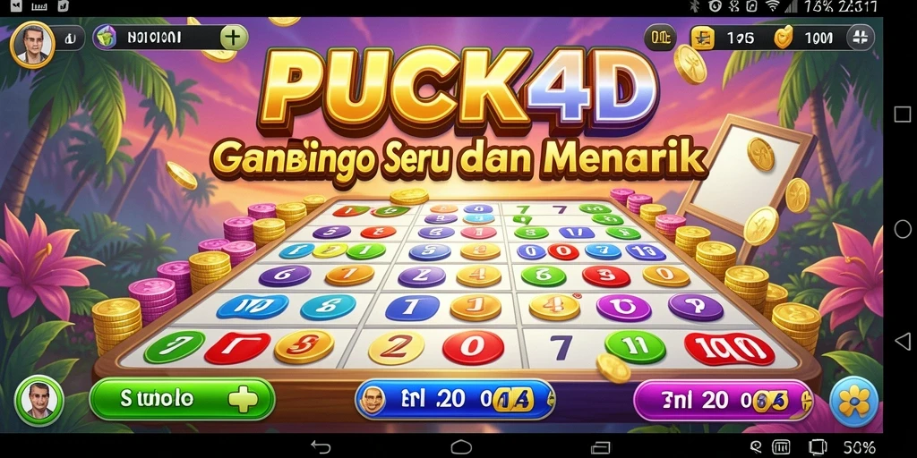 Screenshot utama PUCUK4D menampilkan gameplay Bingo yang seru dan interaktif.
