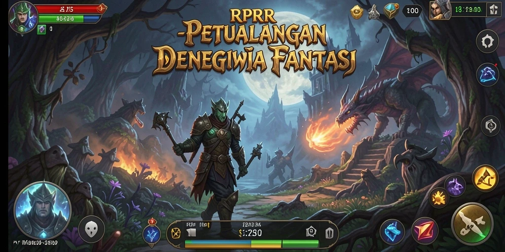 Tampilan menyeramkan dari gameplay RPRR yang menampilkan aksi petualangan.