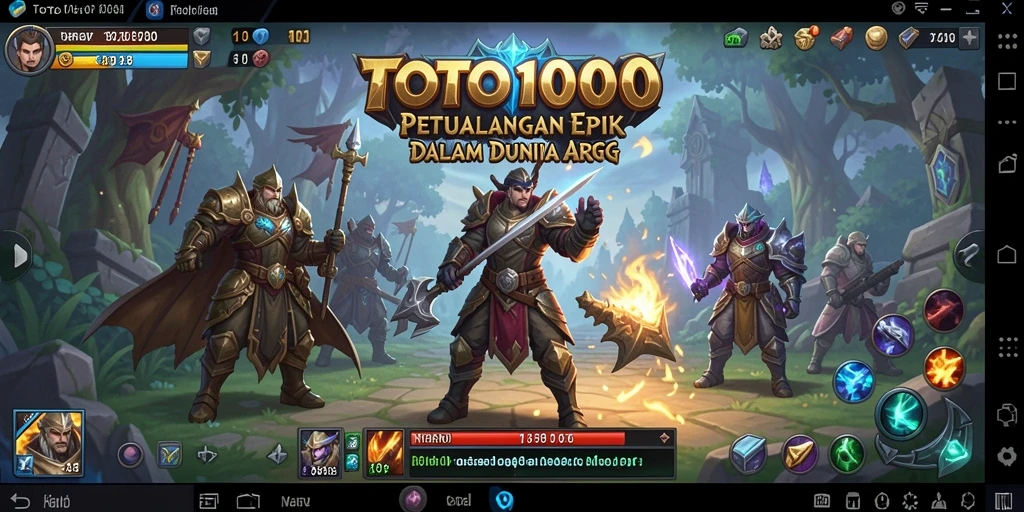 Tampilan gameplay TOTO1000 yang mendebarkan dan penuh aksi.